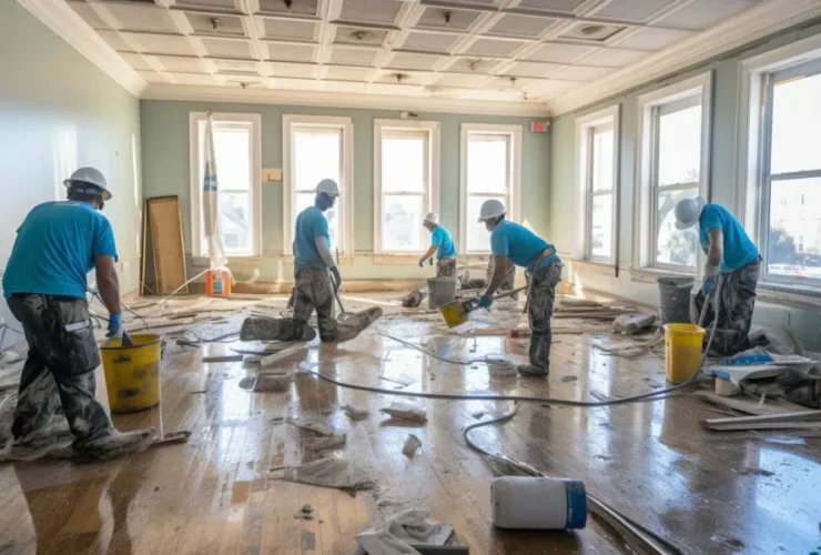 water damage cleanup